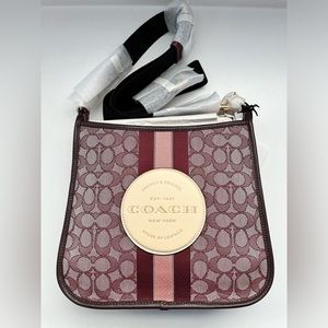 Coach Dempsey File Bag In Signature Jacquard With Stripe And Coach Patch